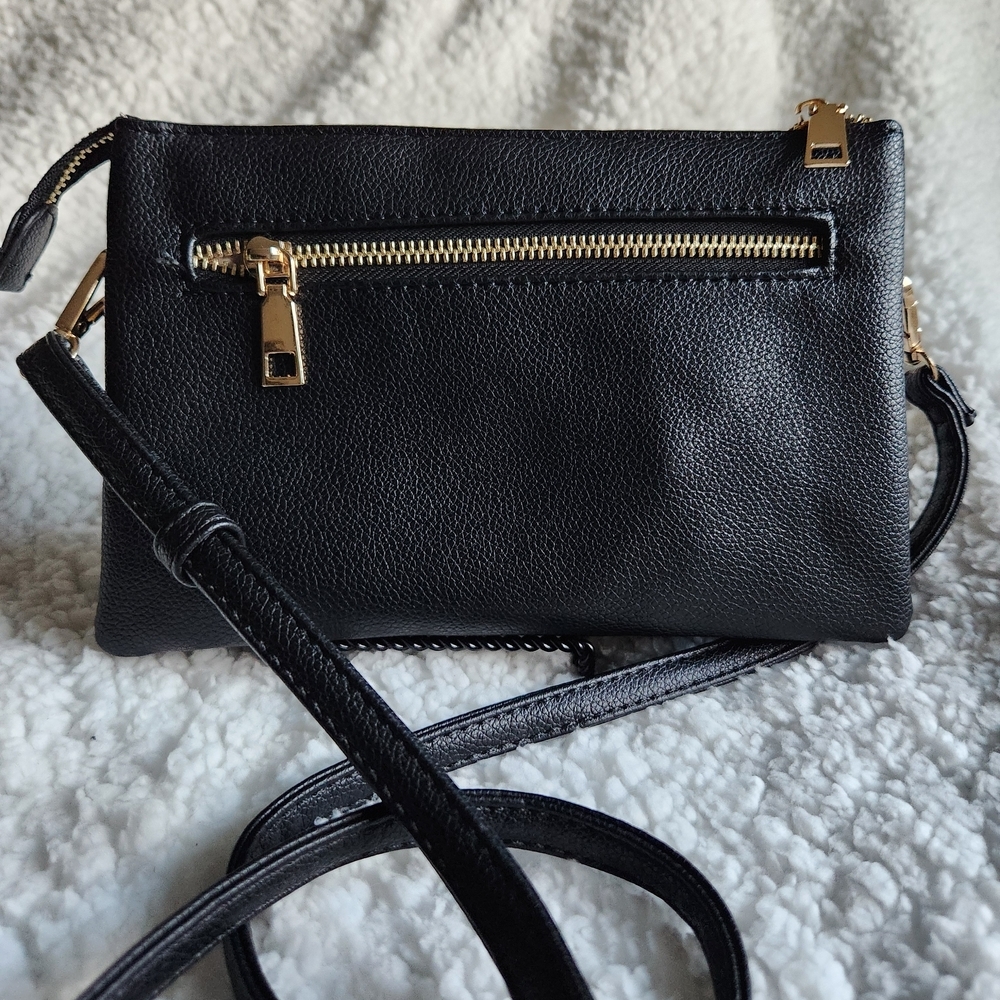 Classic Black Braided Crossbody Bag - Unbranded - Picture 3 of 12